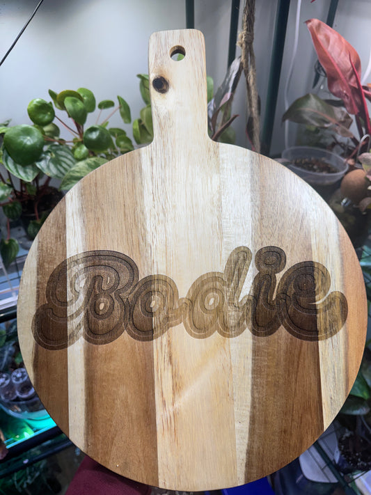 Last Name Cutting Board