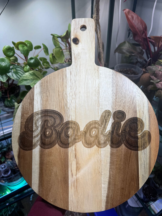 Last Name Cutting Board