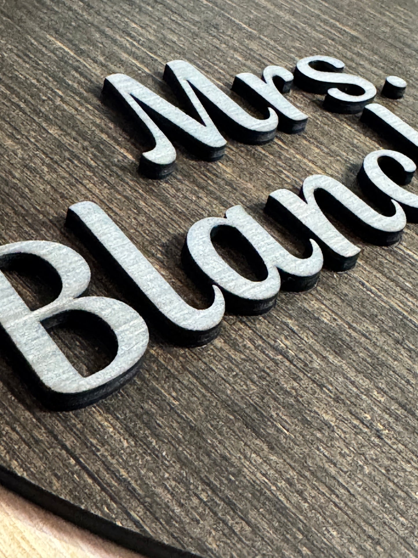 Custom Wooden Teacher Sign